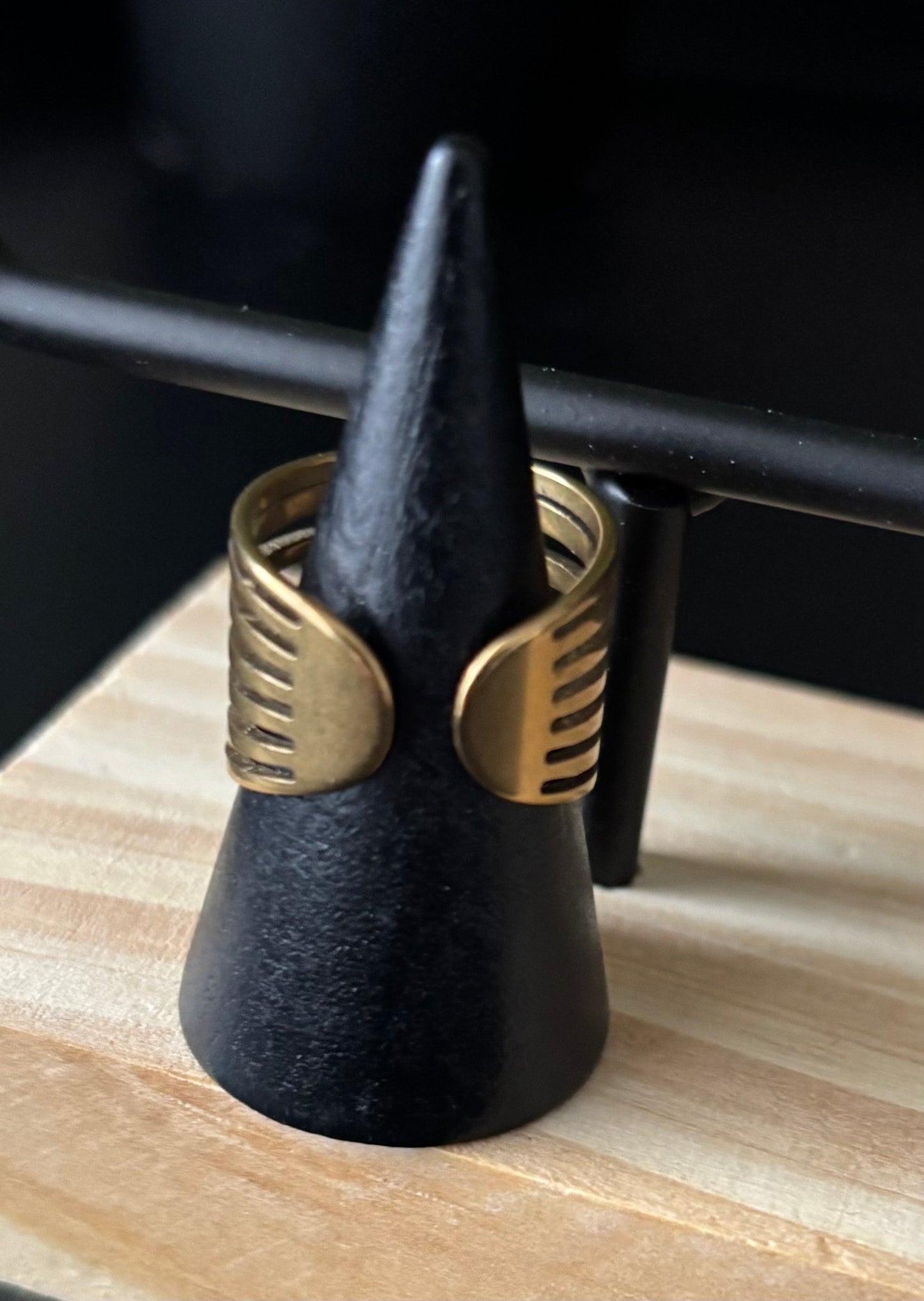 Bague Jonc strass argenté